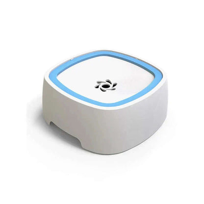 floating dog water bowl designed to minimize splashing and keep drinking area clean and dry for pets.